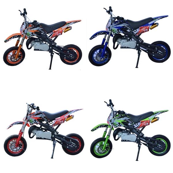 ALWAYSME Motorbike Kids Dirt Bike 2 Stroke 49Cc Petrol Power 7.5 Wheels Motorcycle Motor Price Harga 358.36 Dollar